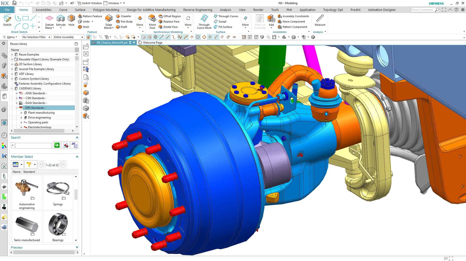 nx cadenas sub library
